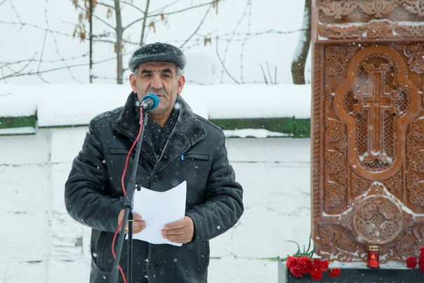 Файл:Открытие Хачкара. Мкртич Арутюнович Погосян. Сарапул (20.12.2015) 1.jpg
