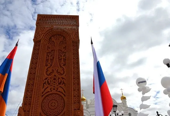 Файл:Открытие хачкара в городе Златоуст (01.07.2018) -7.jpg