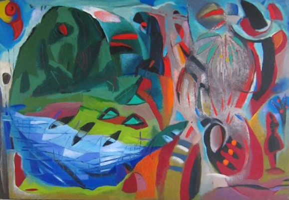 Файл:35. Река Бени, 1997.Арутюнян Сурен Асатурович.jpg