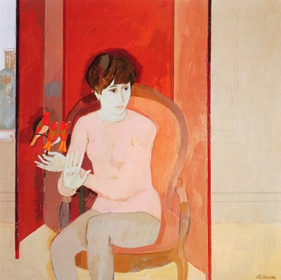 Файл:Бурджелян Юрий Константинович (Yury Burdzhelyan). Оля .1999. Х., м. 100х100.jpg