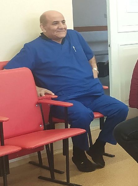 Файл:Мкртич Погосян на работе. Сарапул.jpg