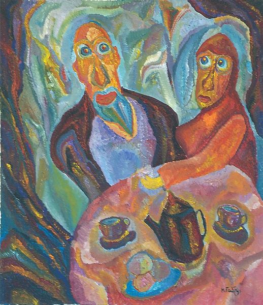 Файл:Трапеза. 2003. Холст, акрил. 80x70.jpg